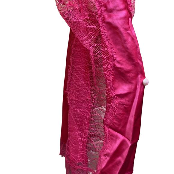 Naked Princess Silk Ella Deep V Chemise Sleep Lingerie Dress NWT Size Small - Picture 4 of 10